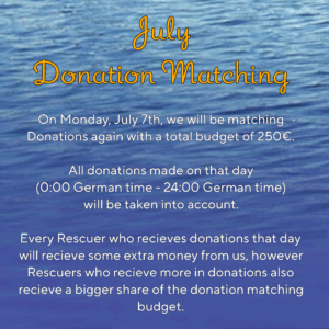 We have matched donation swith a total budget of 250,36€ across 11 different Rescuers